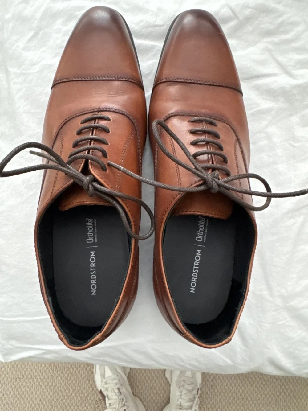 Nordstrom’s Brand Men’s Brown Leather  Dress Shoes 11.5
